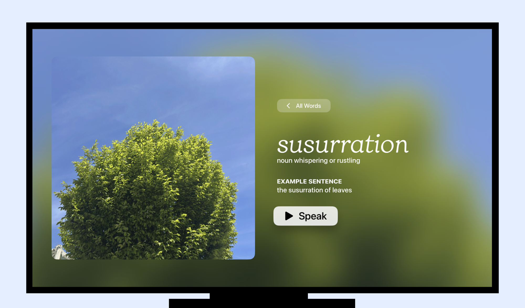 Bringing Word of the Day by LookUp to Apple TV