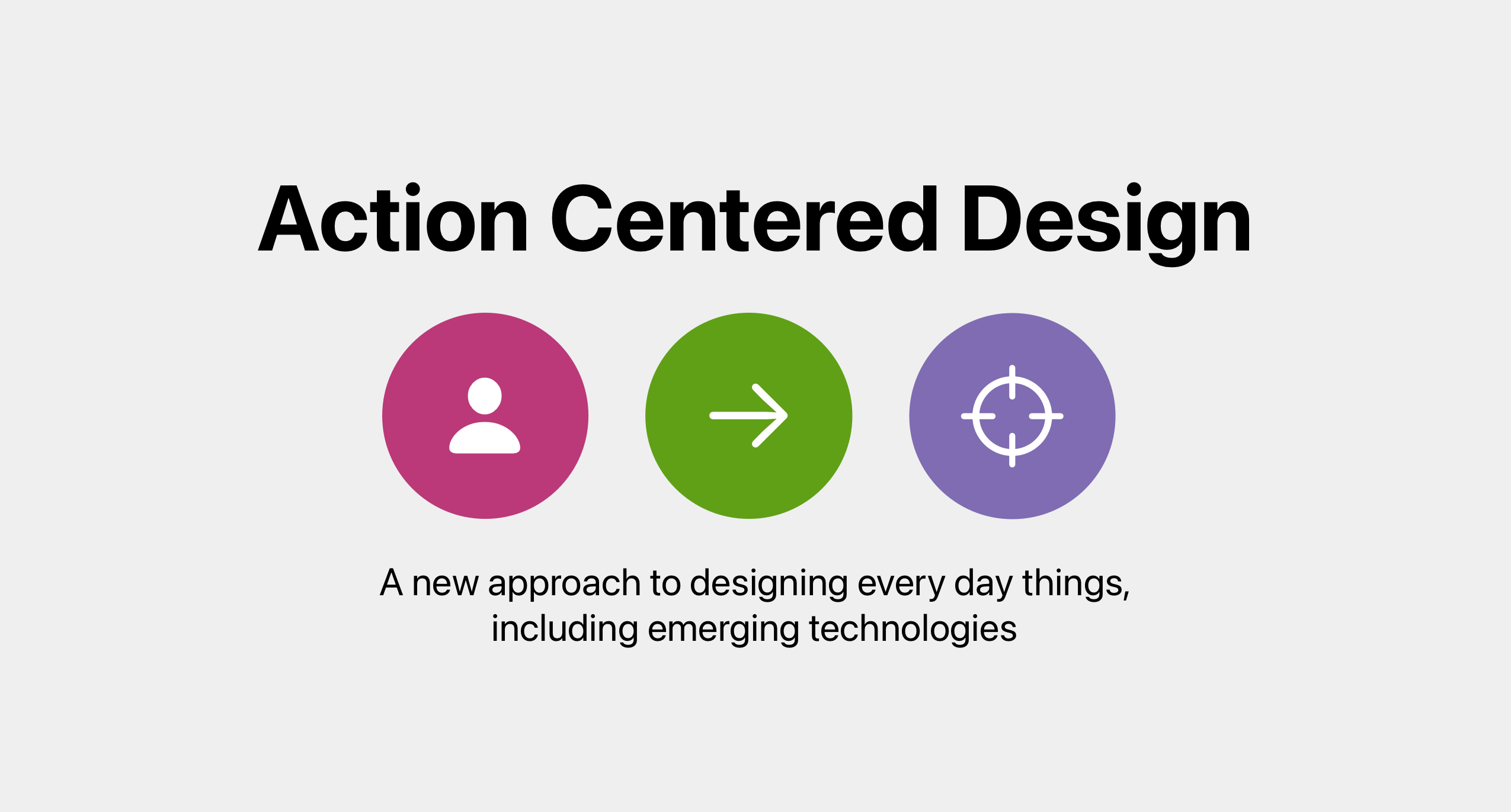 A short primer on Action-Centered Design