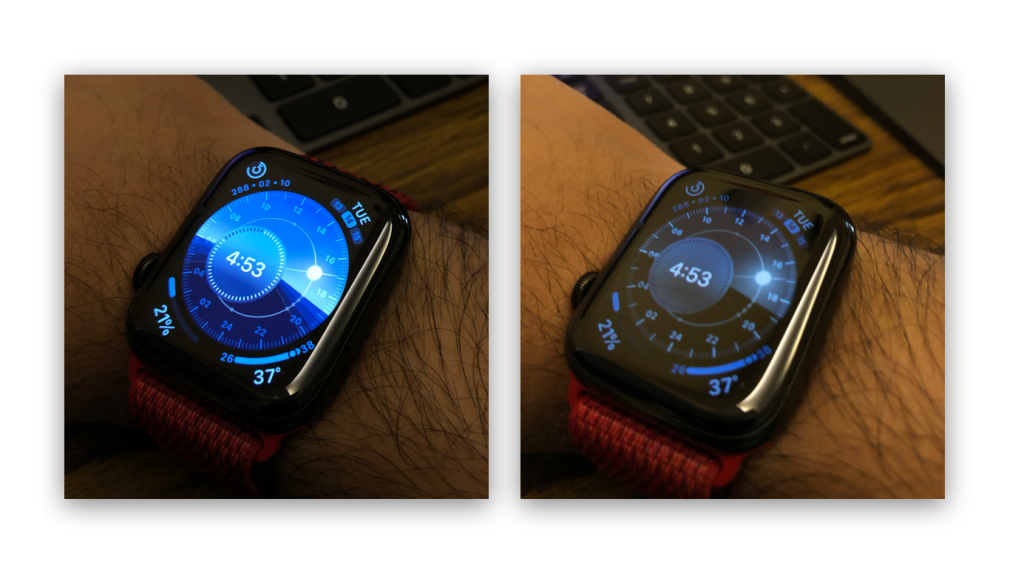 Always On Display On The Apple Watch Series 5